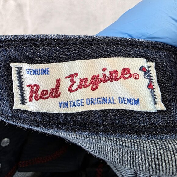 Red Engine Jeans Womens 28 Blue Scorcher Super Skinny Made In USA Stretch - Picture 9 of 13